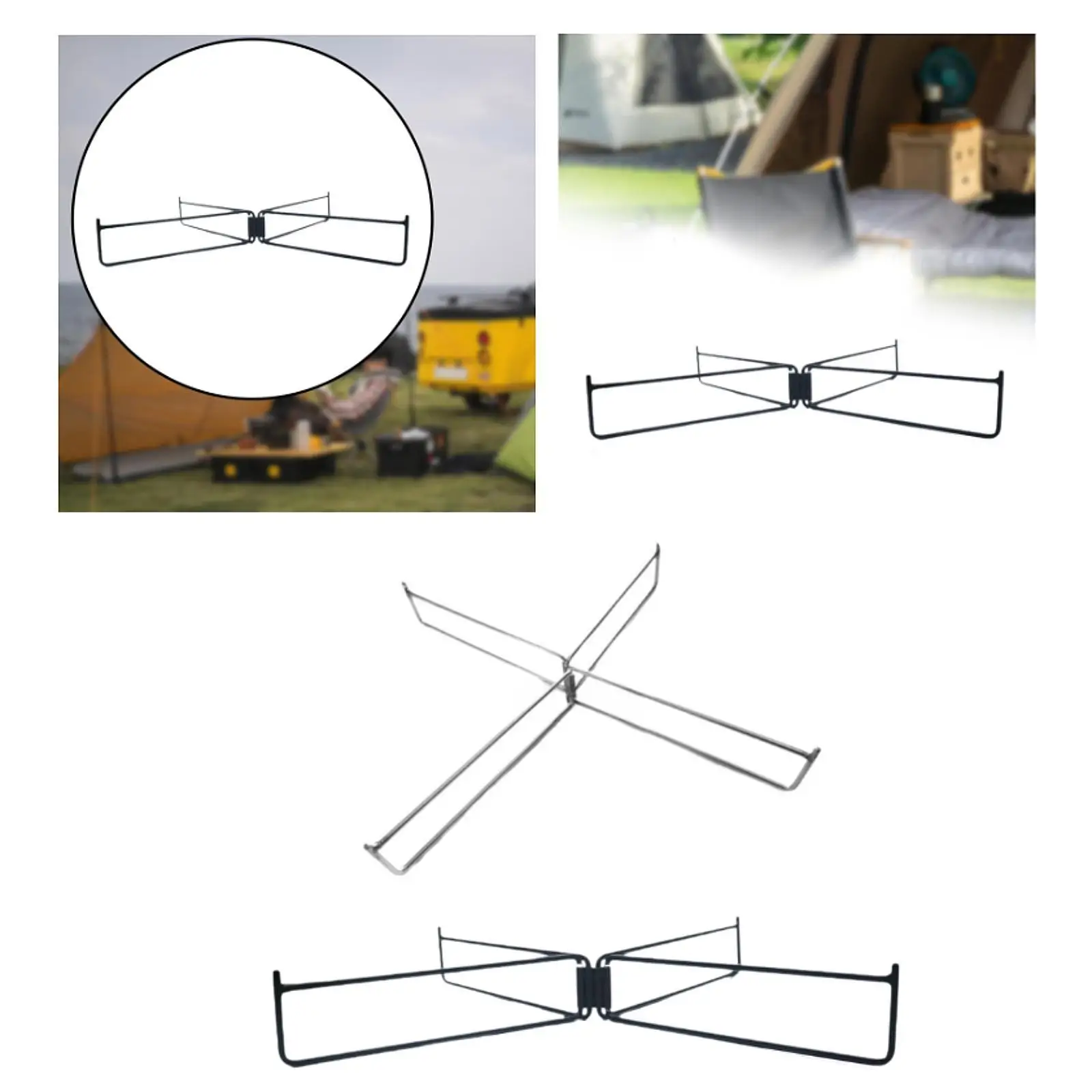 Foldable Cooler Stand Foldable Stand Rack Trash Bag Holder Heavy Duty Sturdy