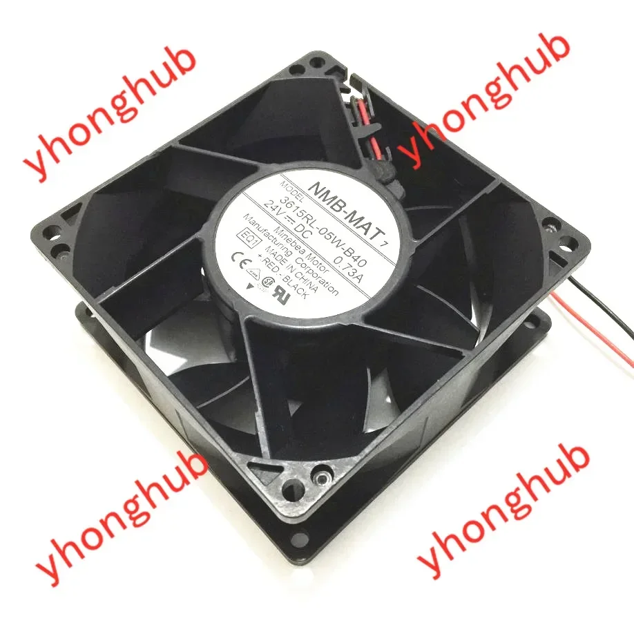 

NMB-MAT 3615RL-05W-B40 EQ1 DC 24V 0.73A 90x90x38mm Server Cooling Fan