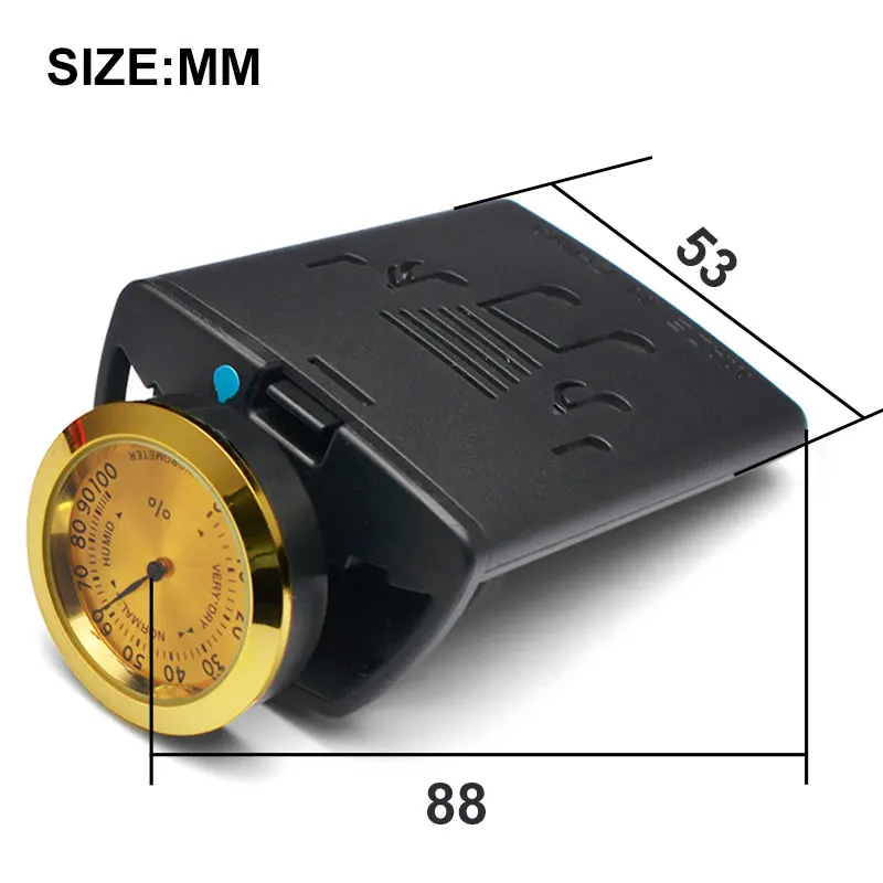 Pengukur suhu kelembapan termometer bulat, alat pengukur kelembapan gitar biola