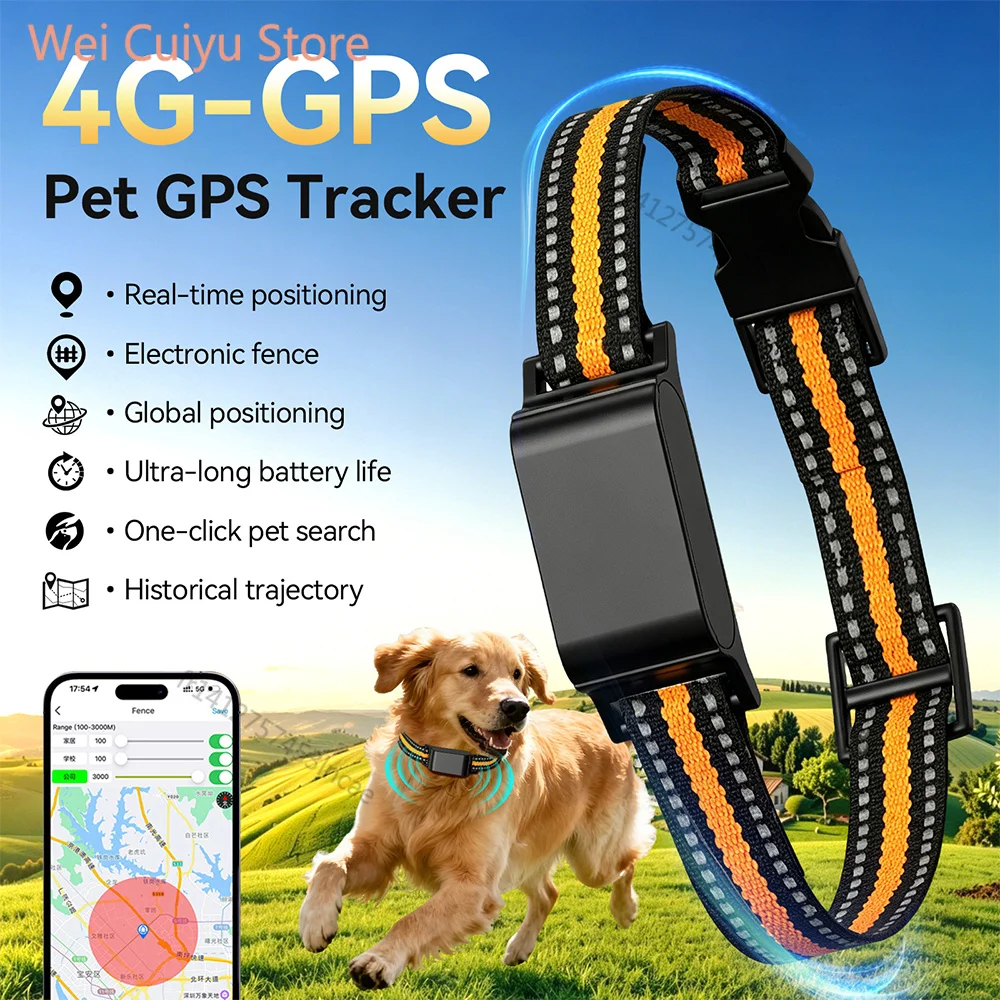 Collier GPS pour chats et chiens, étanche IP67, anti-perte, localisateur intelligent pour animaux de compagnie. Suivi de localisation Wi-Fi en temps réel, sans abonnement requis, dispositif de sécurité fiable pour les animaux de compagnie en extérieur et à usage quotidien.