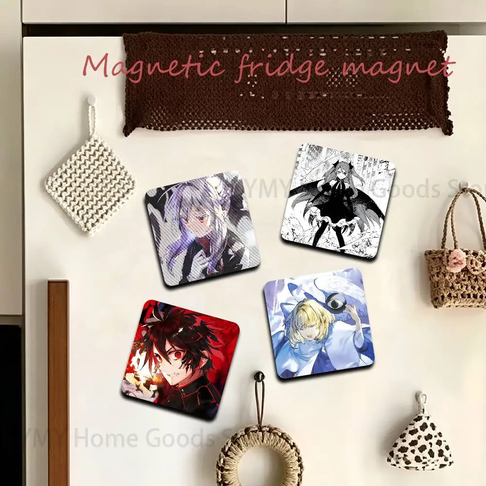 Anime Cartoon S-Seraph Of The E-End Refrigerator Magnets the Perfect Choice for Home Create Warm Cozy Home Decor Gifts
