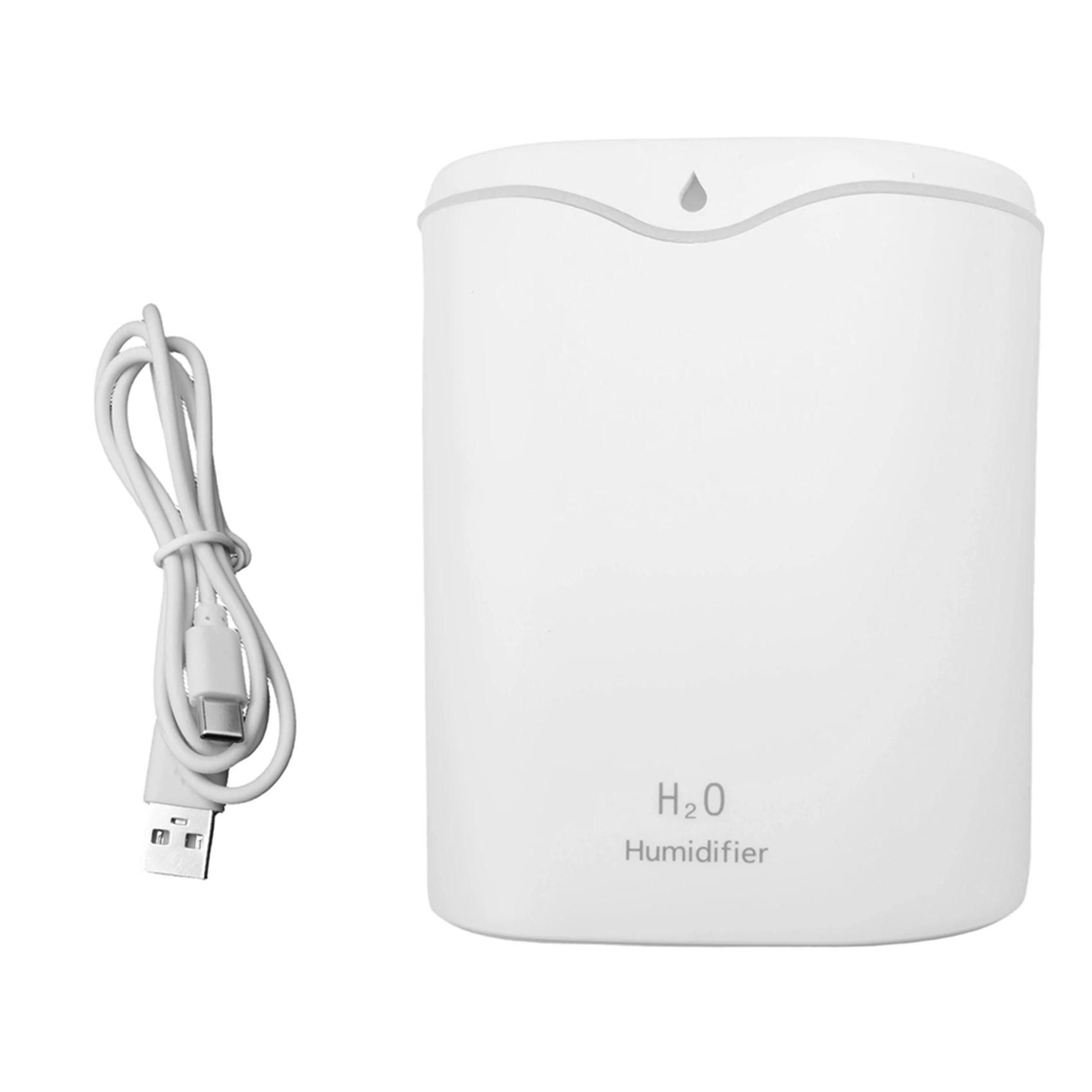 Humidifiers For Bedroom, 2.2L Cool Mist Humidifiers For Bedroom, USB Portable Desk Humidifier, Quiet Ultrasonic,White Durable-Ne