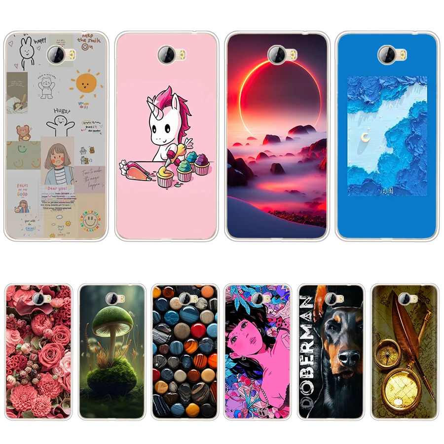 S2 colorful song Soft Silicone Tpu Cover phone Case For Huawei Y5 II