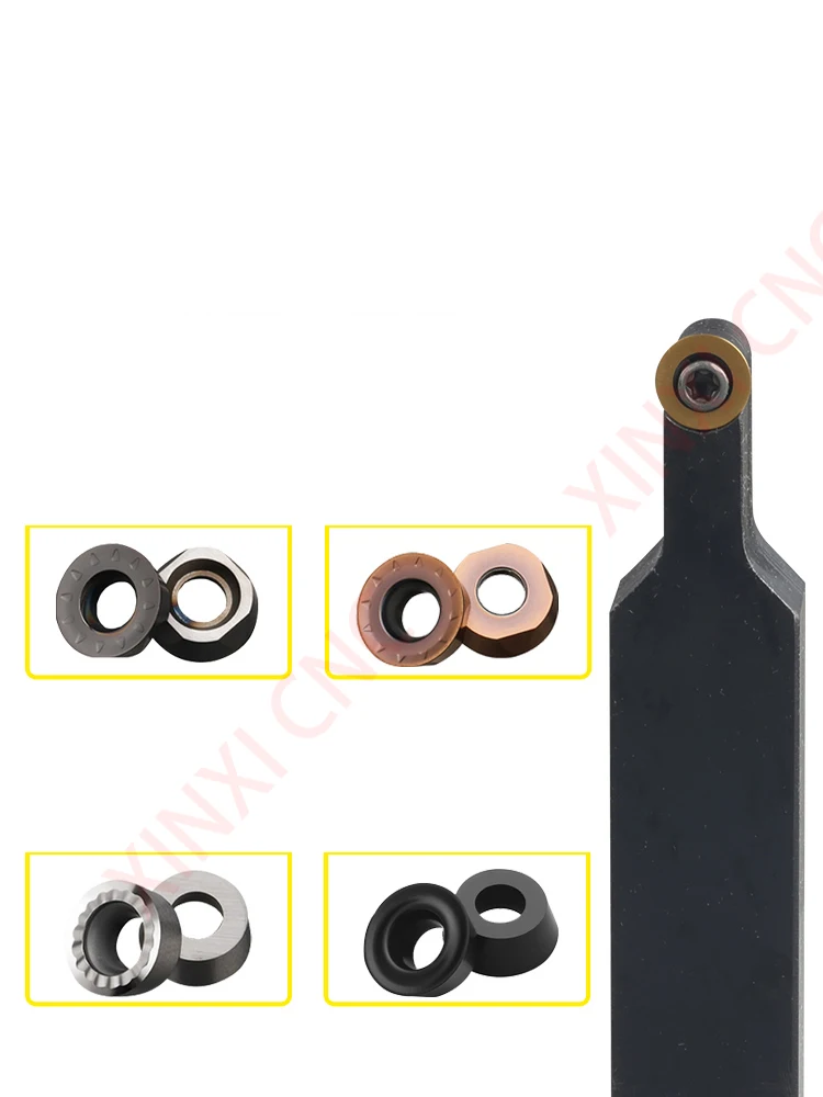 SRDPN/SRDCN CNC Lathe Tool Holder External Contour Turning and Facing Tool for Radius Machining Metalworking  RP10T3 RP1204