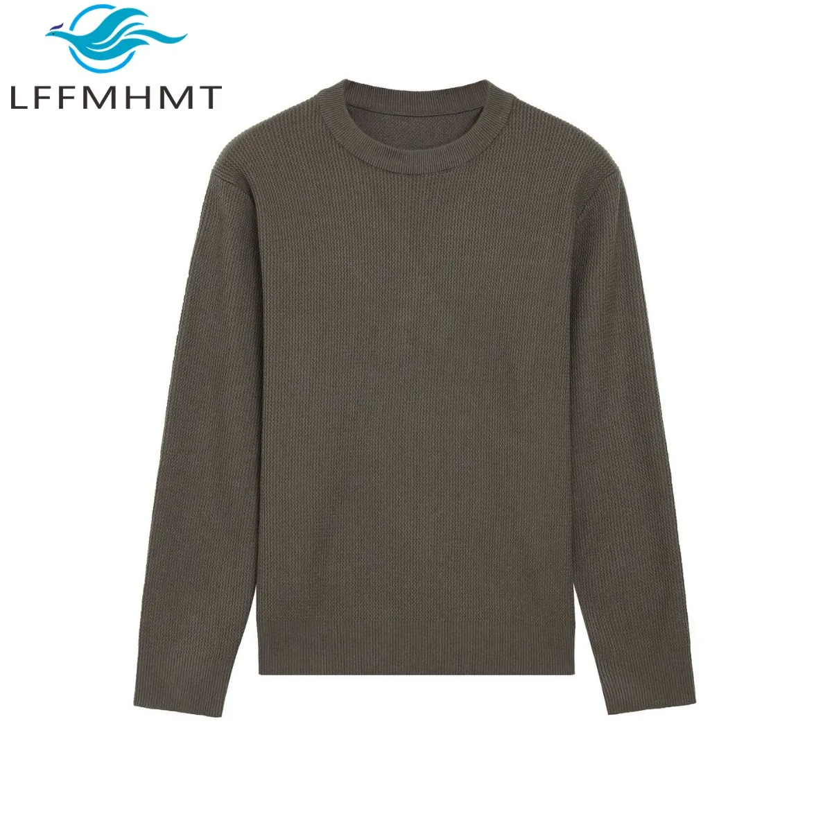 Men Premium O-Neck Pullover Sweater Basic Minimalist Warm Knitting Loose Old Money Style Quiet Luxury Versatile Fall Winter Tops
