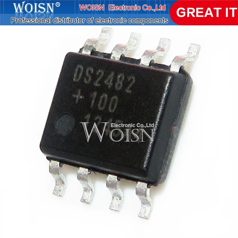 10PCS 1pcs/lot New DS2482 DS2482S-100 DS2482S-100+ DS2482-100 SOP-8 Single-Channel 1-Wire Master In Stock