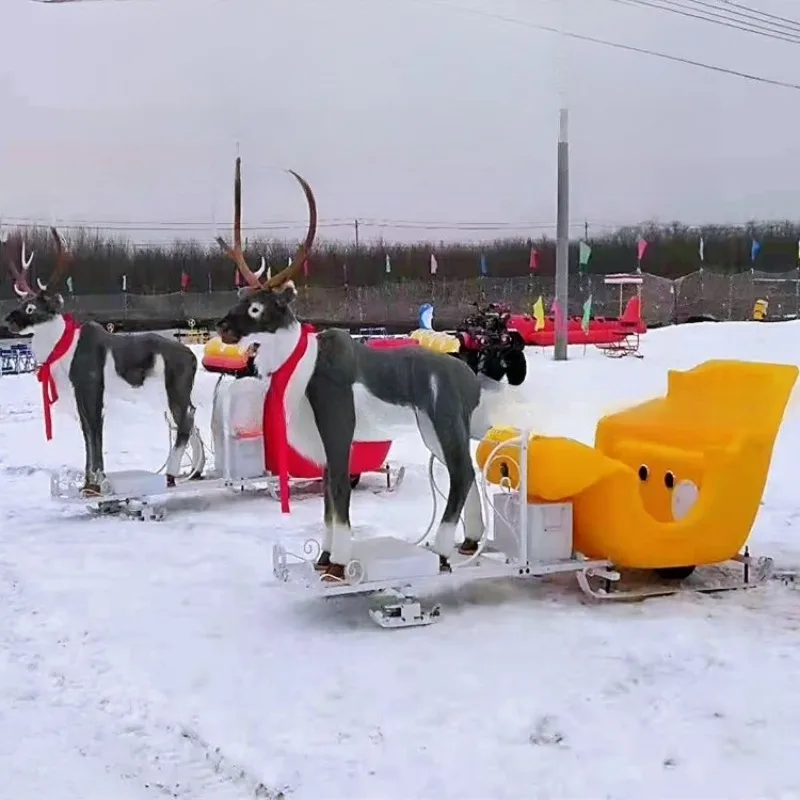 Large Ski Resort Full Equipment Ski Shoes Snowboard Rental Snowmaking Machine Electric Deer Sled Climbing Plough