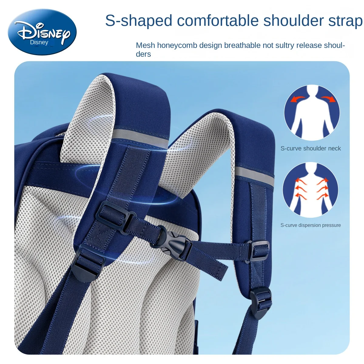 Disney Mickey Boy School Bag Grade 2-5 Primary Student Shoulder Orthopedic Backpack Large Capacity Light Water Proof Mochilas