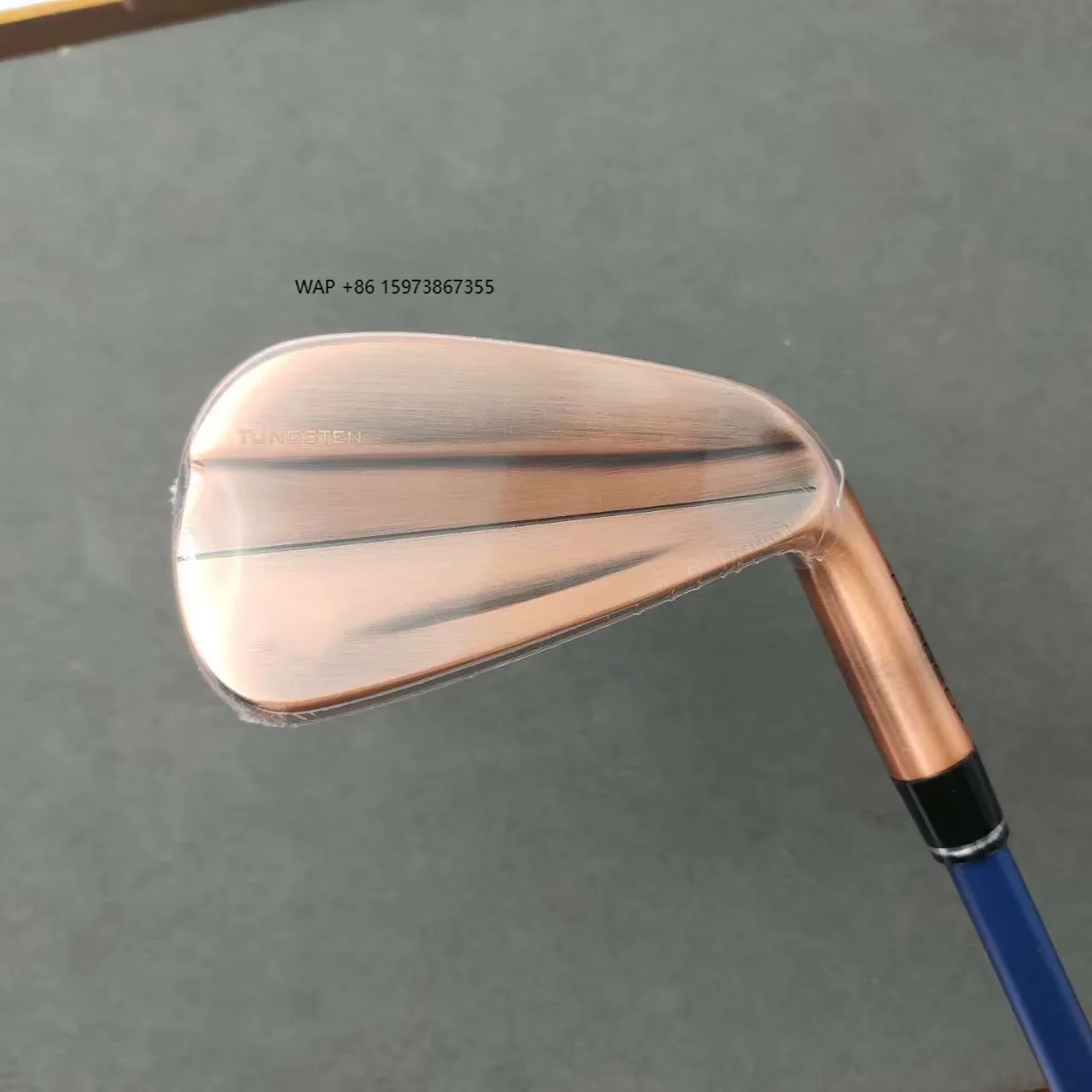 

7PCS High Quality Copper Color Copper Forged Model Golf Clubs Irons Set 4-9P R/S Graphite/Steel Shafts Headcovers Free