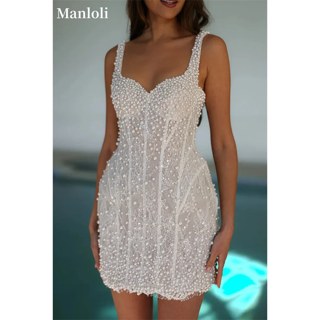 White Pearl Lace Mi… - image