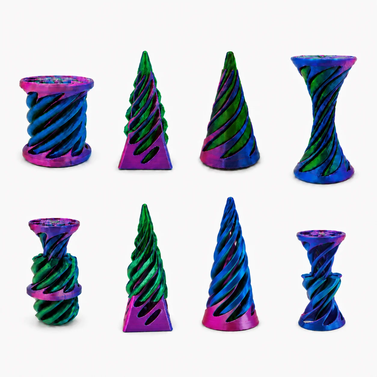 3D Printed Twist & Pull Fidget Toy, 2-in-1 Transforming Stress Relief Desk Companion, Christmas Gift for Teens & Adults