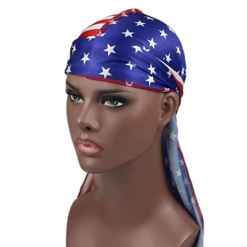 Pirate Hat Head Wrap Cycling Skullcap Motorcycle for Extra Long Tail Strap S 6XDA