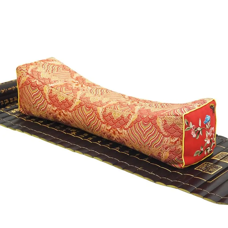 brocade embroidery water ripple chrysanthemum, cassia seed flower, neck protection and repair, cervical spine pillow