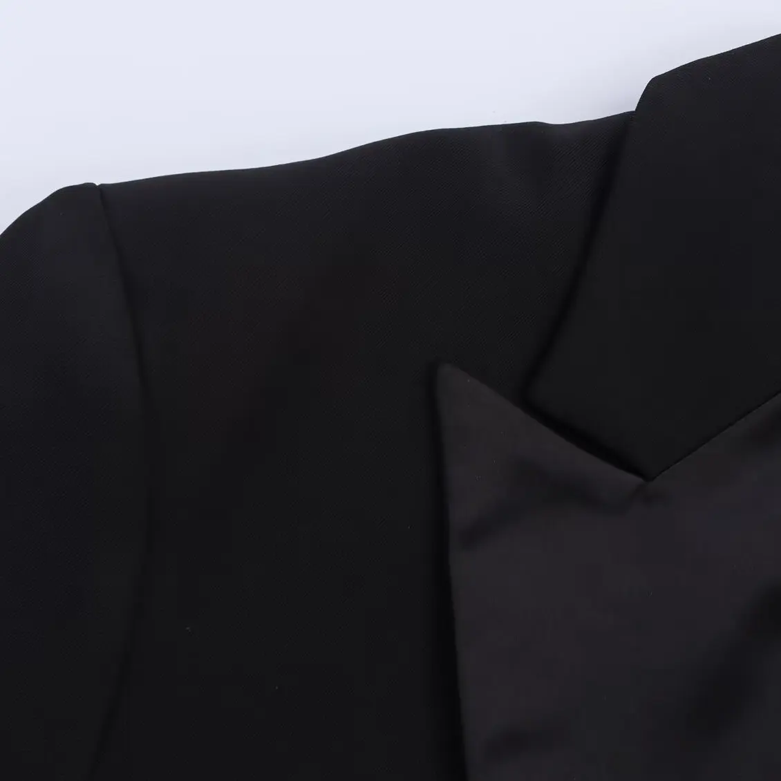 JNLEAOG Herfst Nieuwe vrouwen Faionable Splicing Dubbele Rij Knop Pak Jaet Veelzijdig Ontwerp Busin Casual Lange Sve