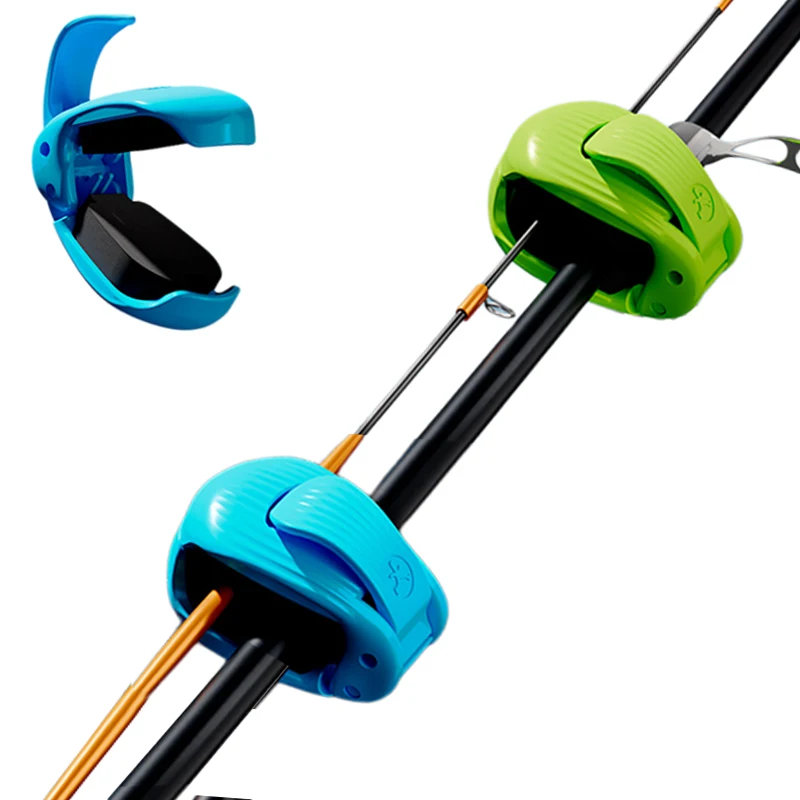 متعددة الوظائف الصيد رود المنظم 2 قسم إغراء قضيب تخزين كليب واقية كم ملزمة تحديد جهاز ل الكارب RockRod