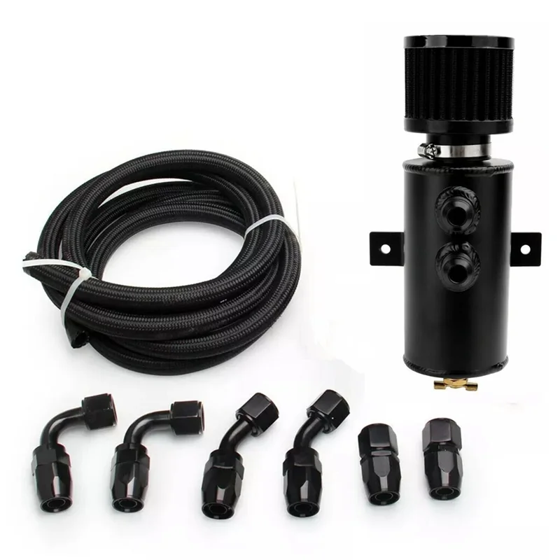

Car Modification Universal Oil Cold Pipe 10AN Oil Catch Can Oil Breather Filter Fuel Hose Kit