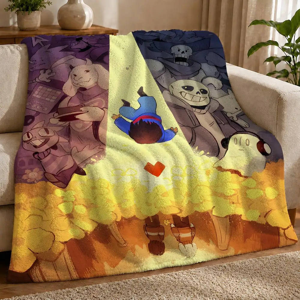 Undertale Picnic Leisure Car Autumn Space Saving Summer Weight Hotel Room Comfort Throw