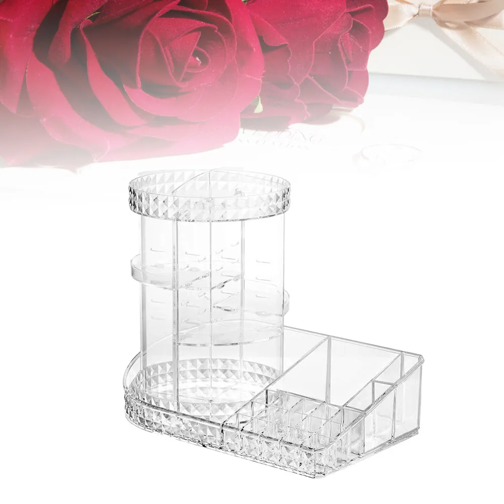 

Premium Cosmetics Organizer Case Acrylic Makeup Storage Display for Perfume Skincare Tools Clutter Free Desktop Bathroom Vanity