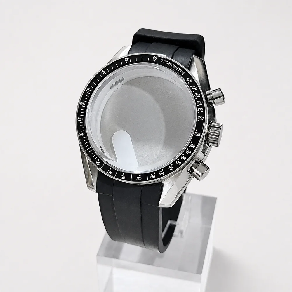 39.7MM VK63 Case For Speed Master Case VK63 Case Rubber watch strap VK63 Moon Case VK63 Footprint Case VK63 Watch Case Strap