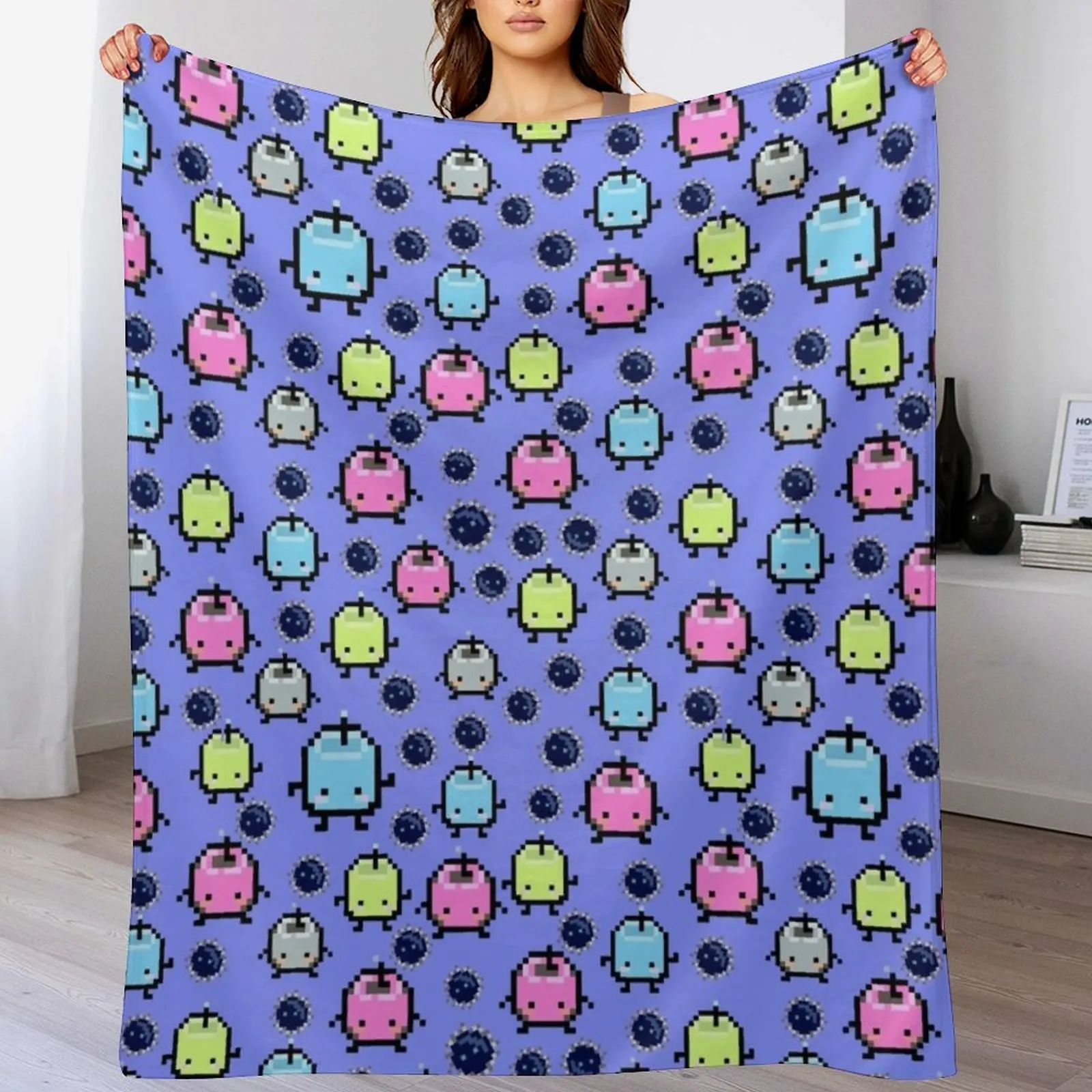 

Stardew Valley junimo Throw Blanket Decorative Throw sofa bed Cute Plaid Moving Blankets