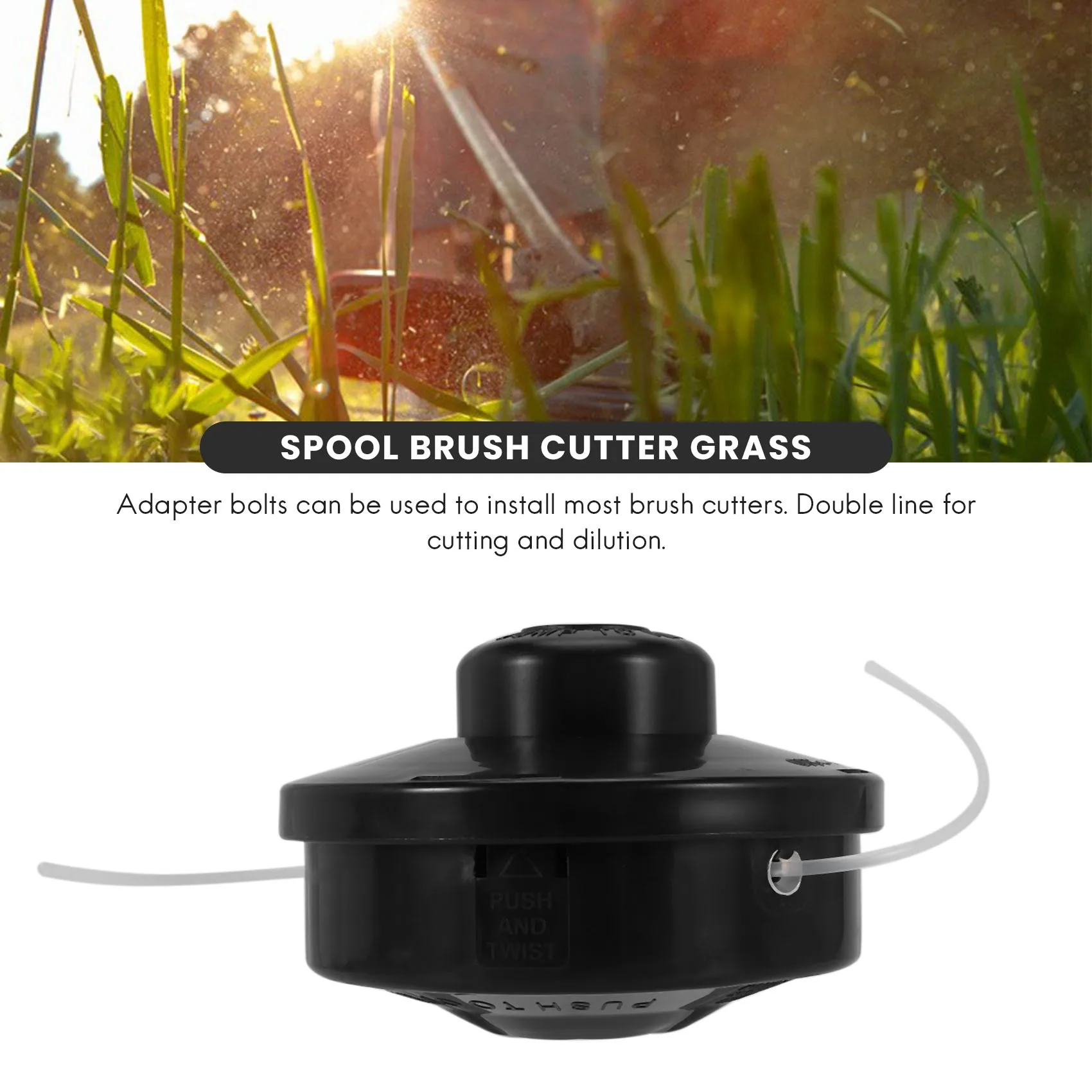 Tête de débroussailleuse de remplacement en or, bobine de débroussailleuse