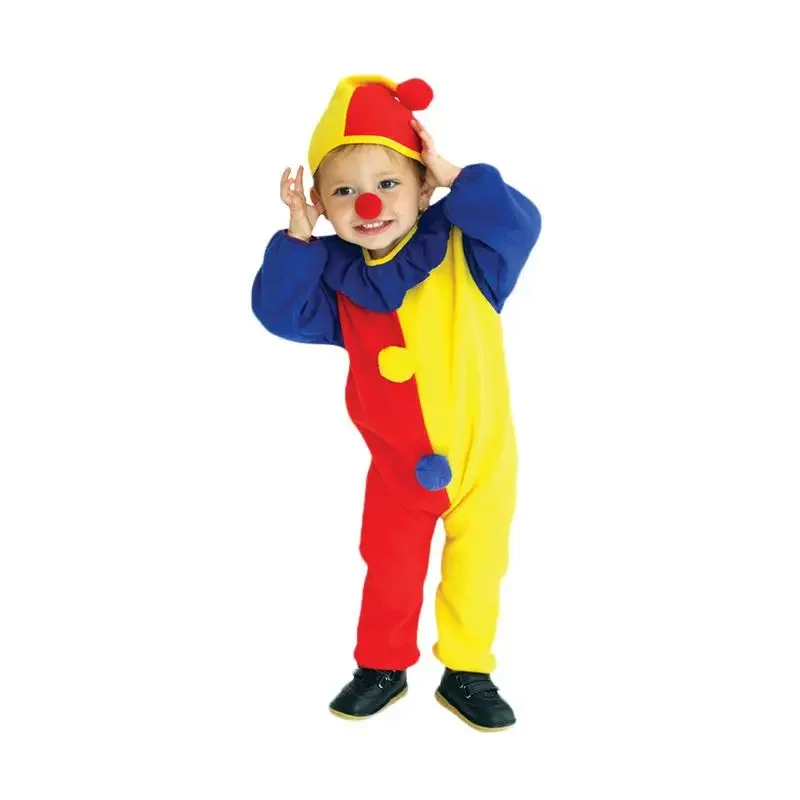 

Children clown Clothes cosplay Costume Kids Party Performance baby clown Cosplay disfraz halloween for Adult Kids