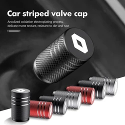 4pcs Car Wheel Tire Valve Rim Stem Cover Airdust Waterproof Cap For Renaul Captur Sparco Megane Sandero Grand Sill Guard