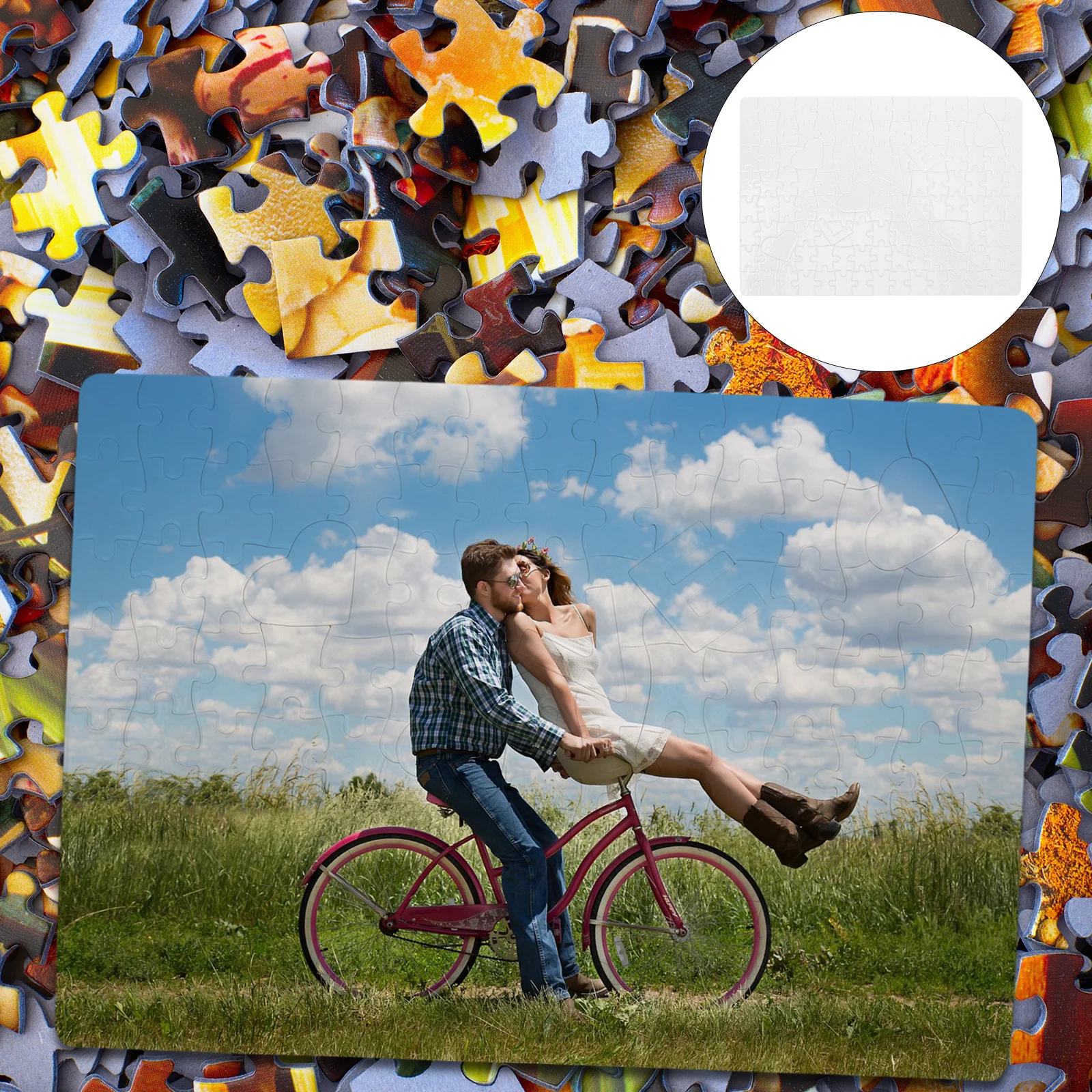 

1 Set Of Love Puzzle Blank Jigsaw Pieces For Sublimation Diy Transfer Craft Heat Press Puzzle Game Wedding Birthday Gift Idea