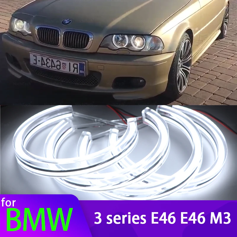 

Halo Rings Light Day Light Horseshoe Shape 6000K White for BMW 3 Series E46 316i 318i 320d 320i 323i 328i 330i 325xi 330d