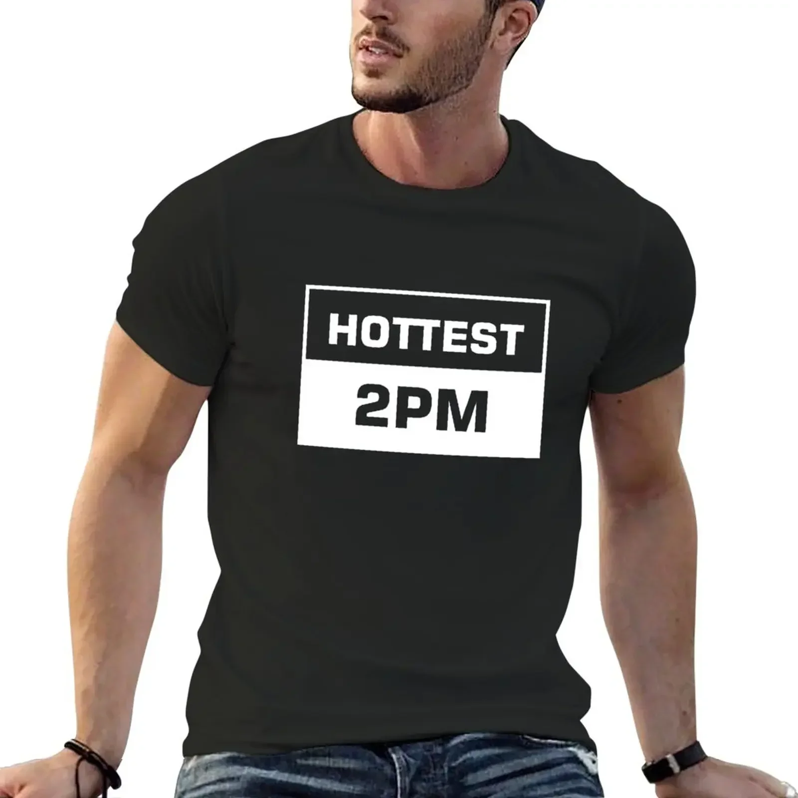 2024 Summer New Men T Shirt Hottest 2PM T-Shirt New Edition Short Sleeves Pure Cotton Tops Streetwear Aesthetic Men Clothes