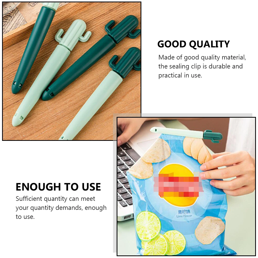 

Snack Seal Clip Food Bag Sealing Clips Strong Grip Dustproof Freshkeeping Storage Reusable Sealer Bags PP Material Cartoon