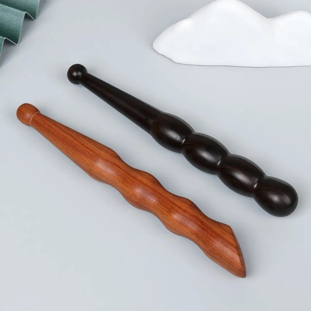 Handheld Gua Sha Point Massage Tools Muscle Relaxation Stress Relief Sandalwood Foot Massager Wooden Acupressure Pen