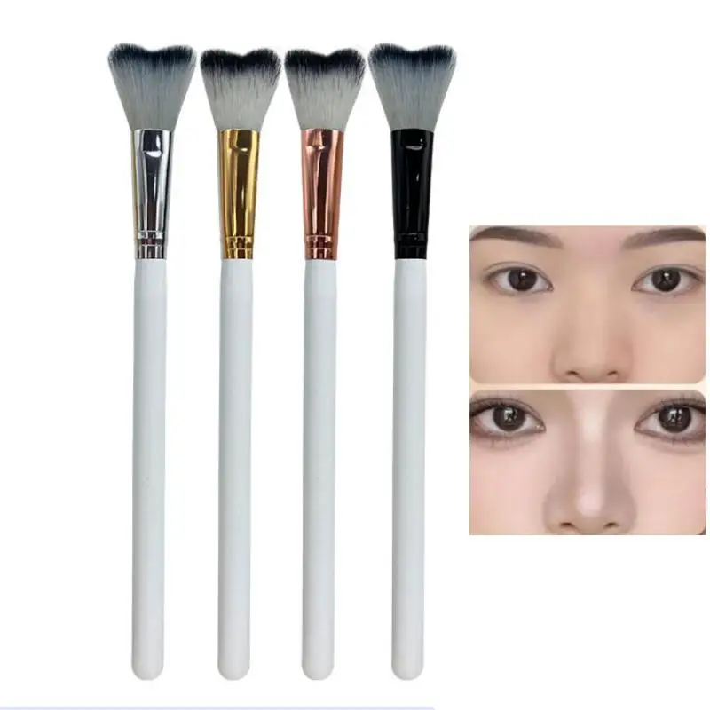 속눈썹 연장 클렌징용 1개 속눈썹 샴푸 곡선 브러쉬, 부드러운 메이크업 제거 목욕용 스위프 브러쉬 도구