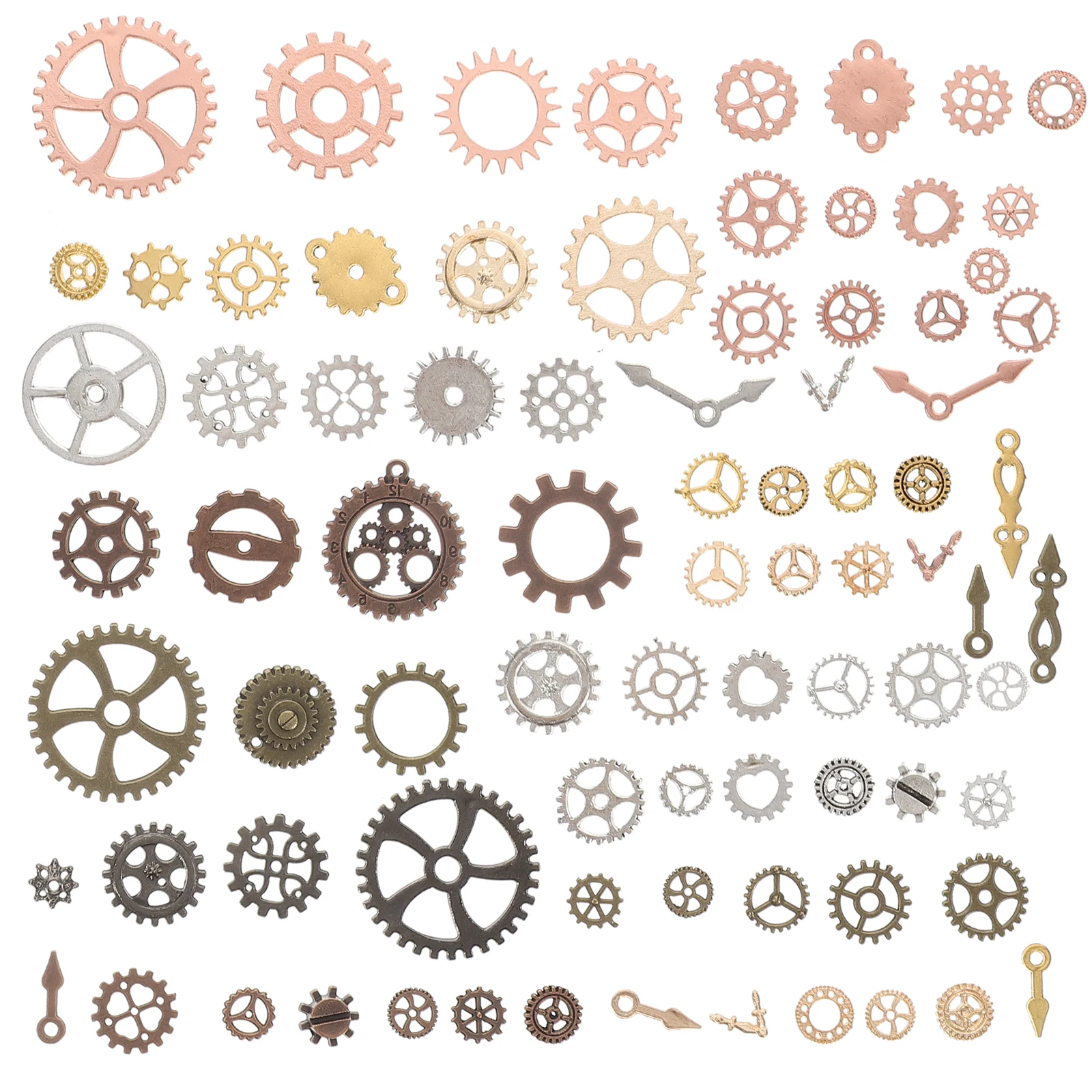 

Gears Charms Accessories Vintage Gear Pendants Punk Assorted Charms Clock Pendants Wheels Steampunk Projects Gifts
