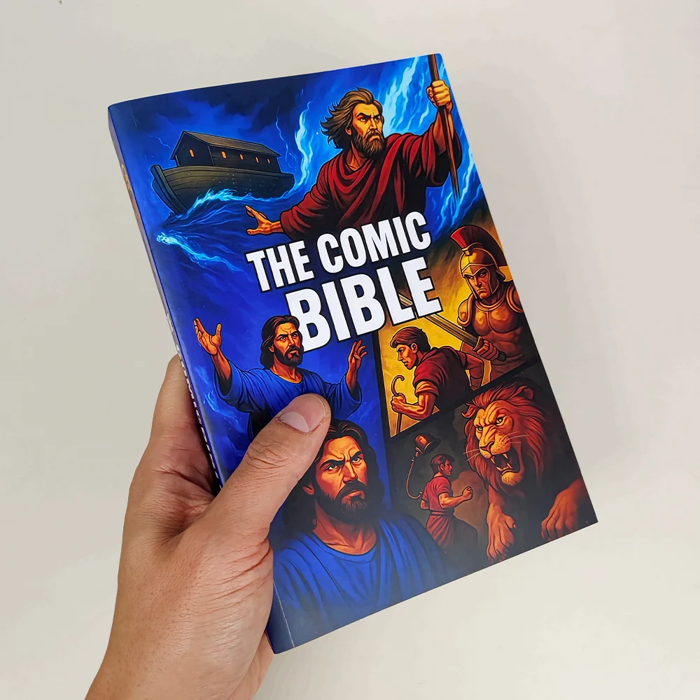 The Comic Bible For All Ages, New Full-color Illustrated Bible Comic Book, From Genesis To Revelation With Complete, Christian G