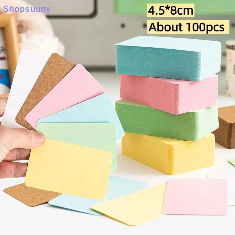 [SU]100 Sheets Assorted Color Kraft Paper Gift Boxes Easy Closure Sturdy Build For Wedding Favors Birthday Party Treats[SU]