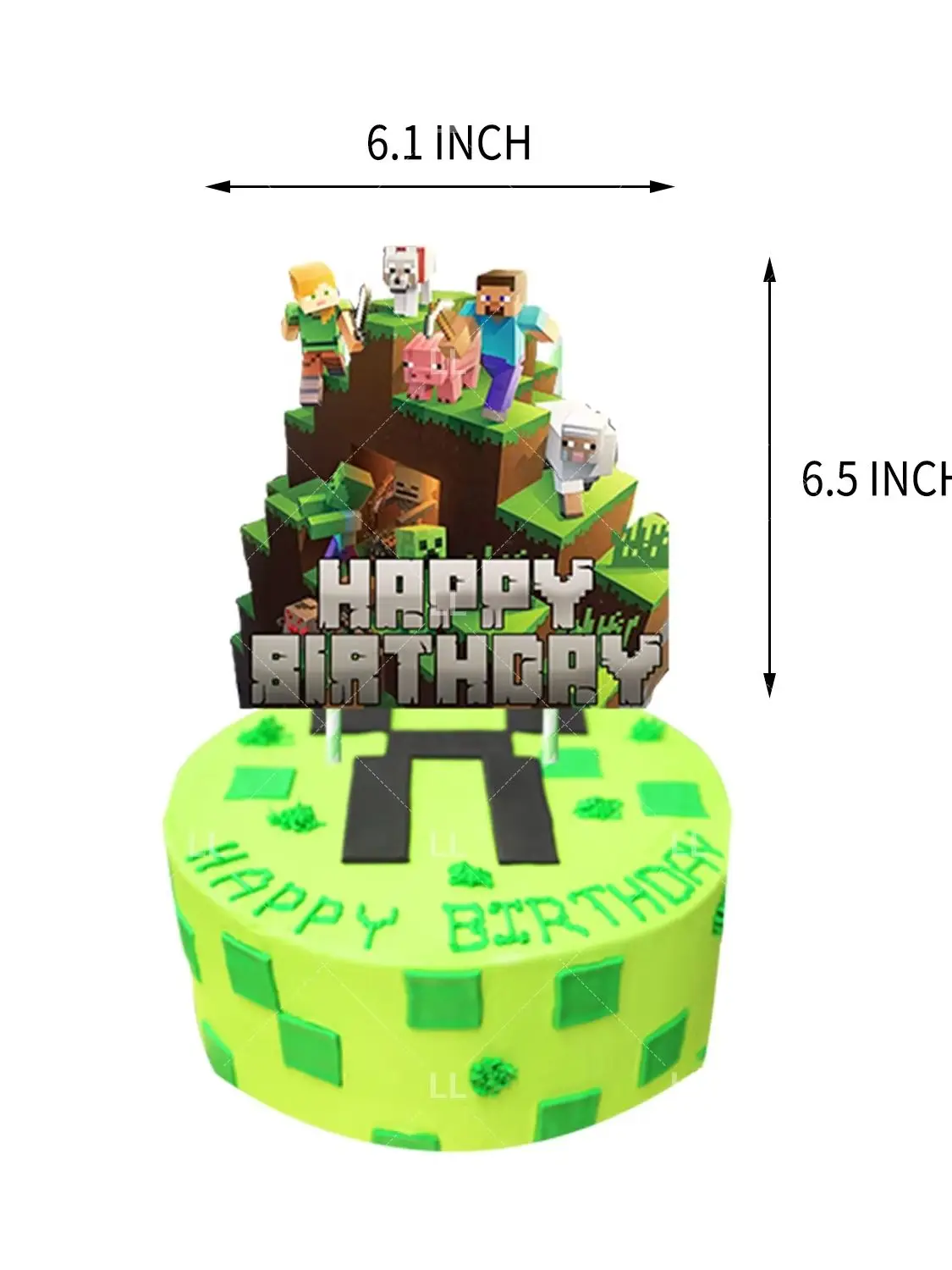My Pixel Style Game Kindergeburtstags-Party-Dekoration Banner Cartoon-Block-Hintergrund Luftballons Teller Becher Tortendekorationen Geschenk für Jungen