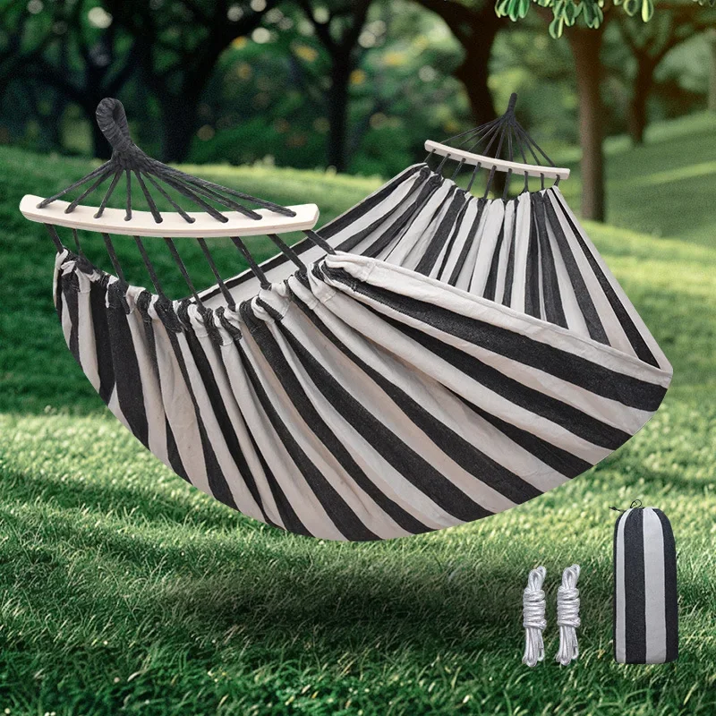 Spring and Summer Travel Supplies Thicked Hammock Leisure Swing Bed Adult Camping Student Dormitories Hanging Chairs Width 150cm