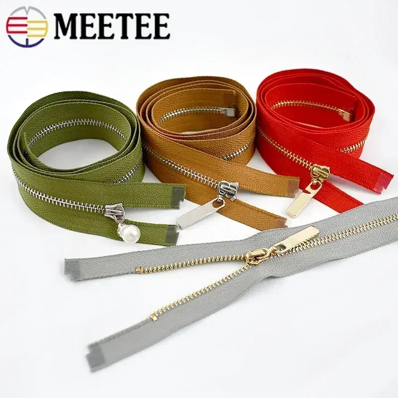 3Pcs 3# Metal Zippers For Jacket 15/18/20/25/30cm Close-end Zip Garment Pocket Decor Zips Repair Kit DIY Bag Sewing Accessories