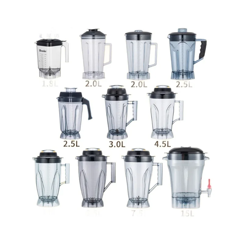 

Food grade pc material commercial wall breaker cup 2 to 15L soy milk smoothie cup thickened universal ble