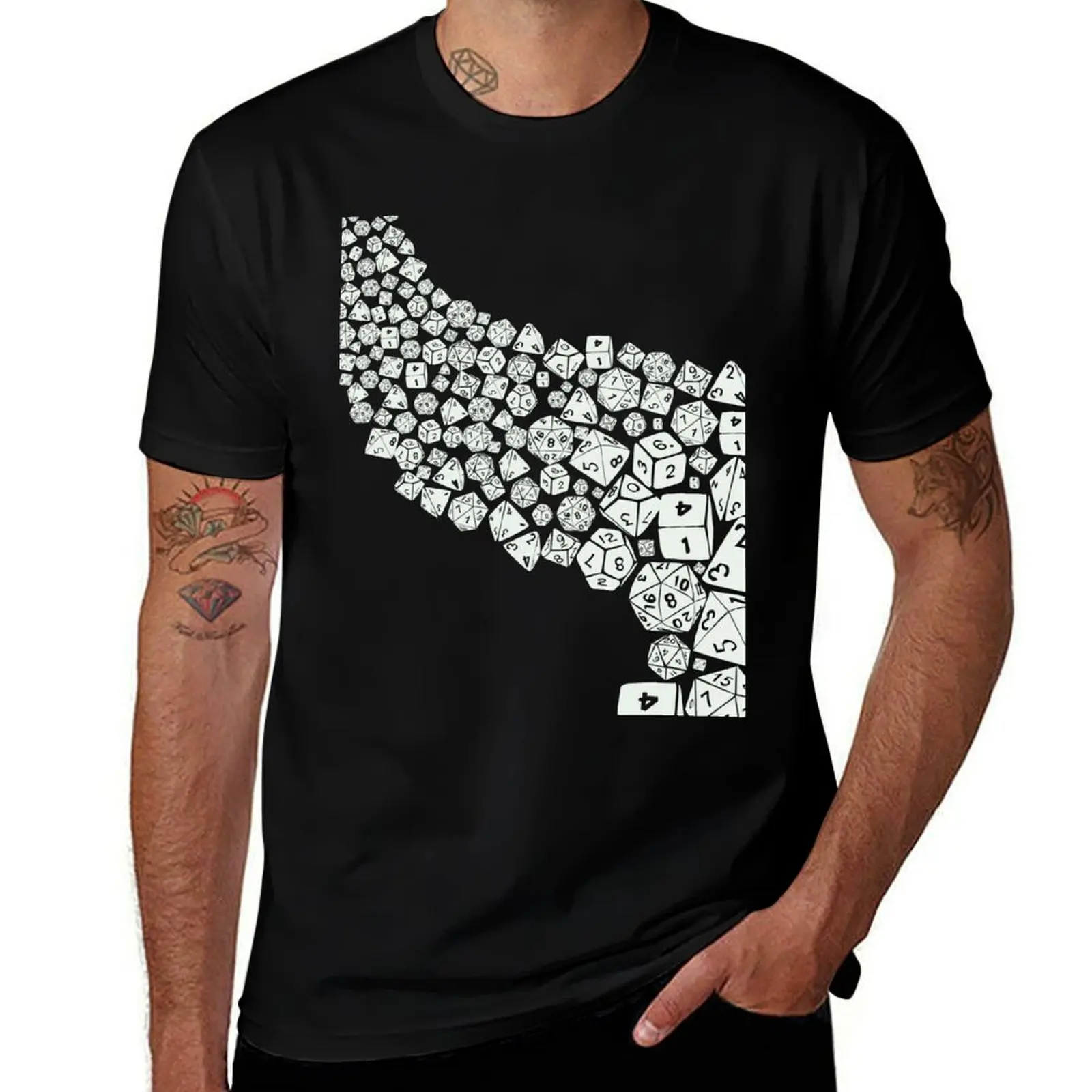 Dice spill T-Shirt Lightweight Gym Training T-Shirt