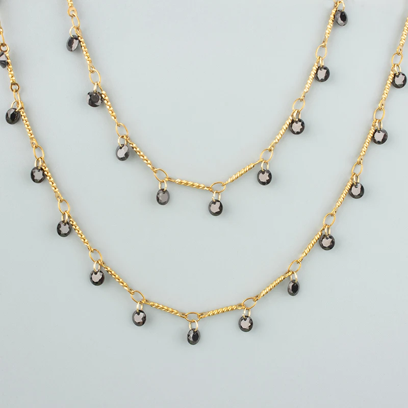 assoonas,50cm/Stück,C469,Kette,Edelstahl,Zirkone,Schmuckherstellung,Handgefertigt,DIY Armband- und Halsketten-Zubehör – Detail 6