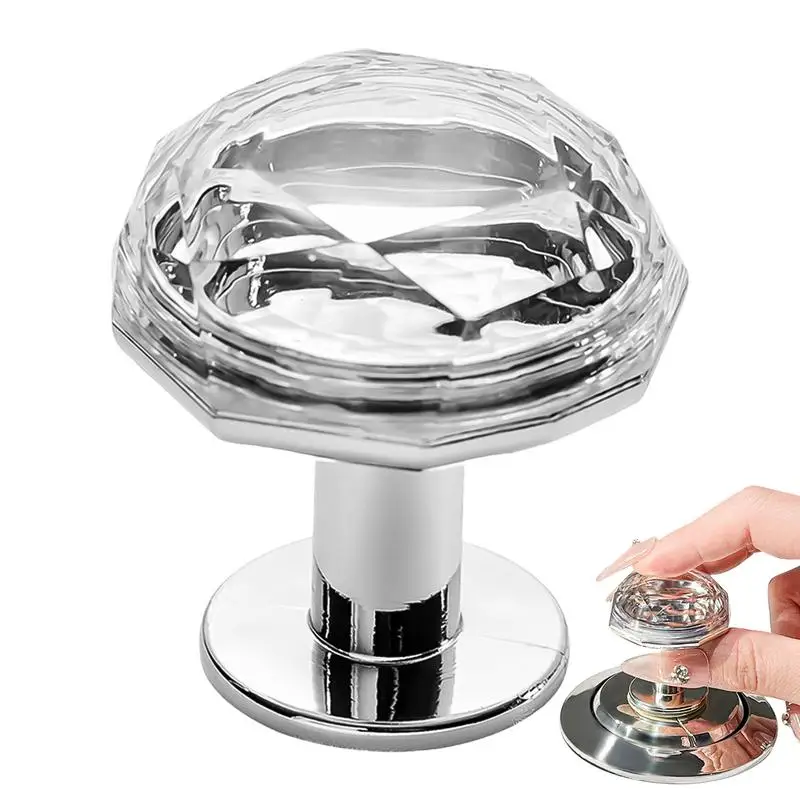 

Toilet Flush Button Toilet Flusher Button Press Rhinestone Pattern Toilet Water Tank Button Pusher Nail Protection Toilet Helper
