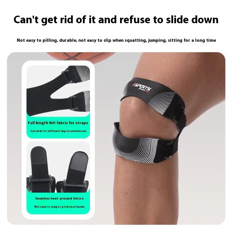 1Pc Patella Kniebrace Verstelbare Orthopedische Compressie Patellapees Ondersteuning Knieband Unisex Voor Oefening Hardlopen Fitness