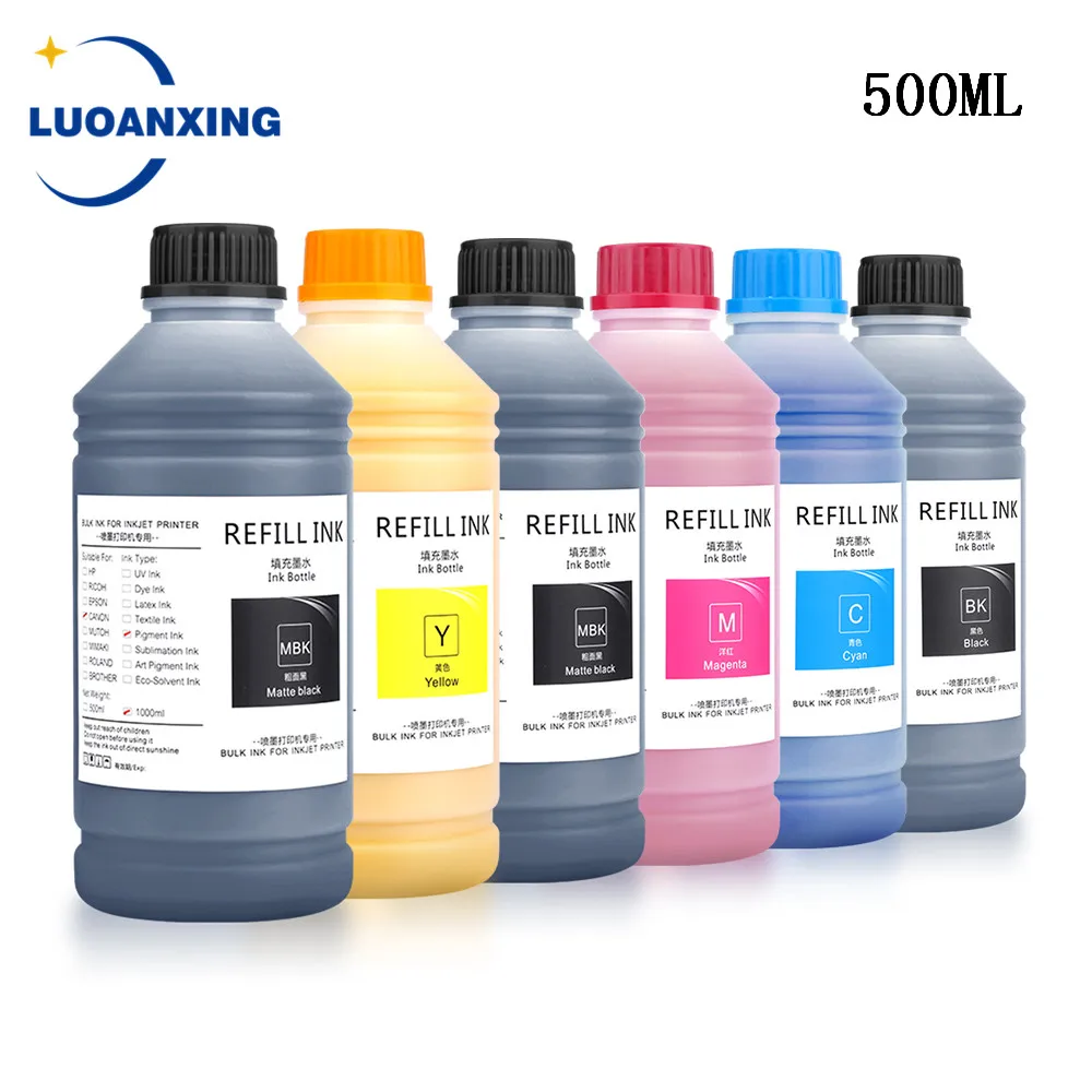 500ML Pigment Ink For Canon PFI-107 PFI-120 PFI-320 PFI-102 PFI-707 PFI-710 TM-200 TM200 TM-205 TM-300 TM-305 iPF670 iPF680