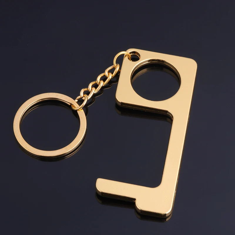 Hands Free Door Opener No Touch Door Opener With Stylus Keychain for Outdoor Public Door Handle Touchscreen Button