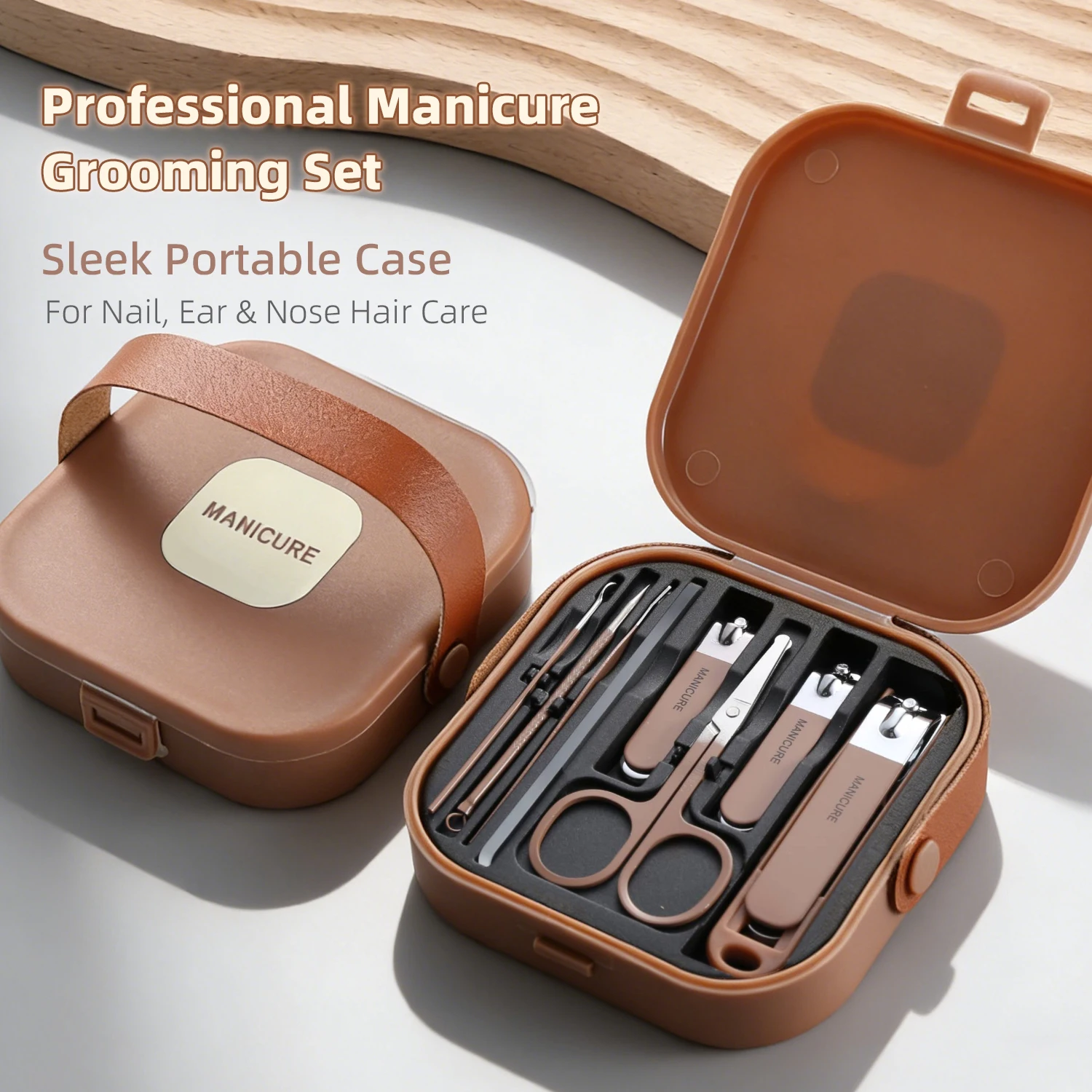 Kit de decoração de unhas de aço inoxidável unissex