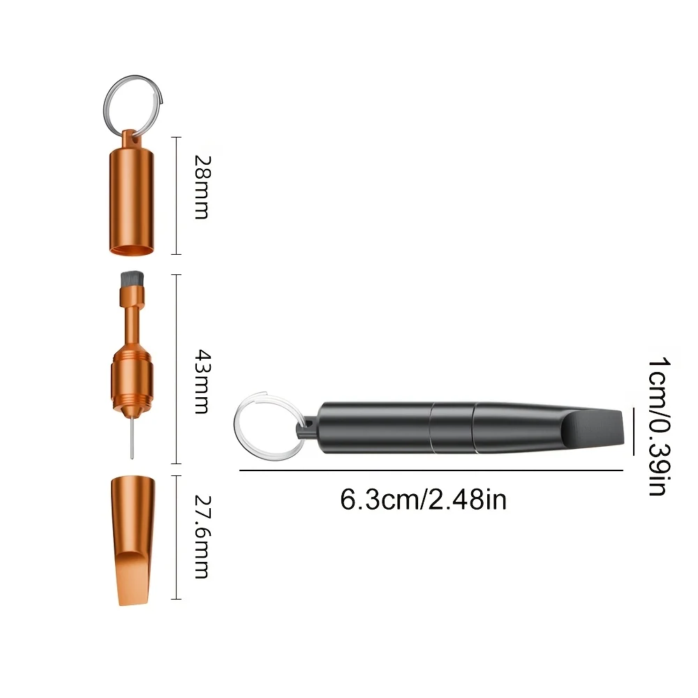 3-in-1 SIM Eject Needle Earbuds & Phone Receiver Cleaning Kit for iPhone Headphone & Speaker Cleaner