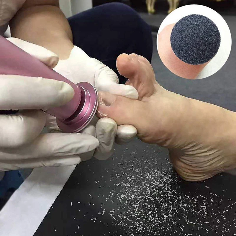 استبدال الصنفرة أقراص الوسادة ل ملف القدم الكهربائية ، الكالس مزيل ، باديكير أداة ، الخشنة العادية ، 100 حصى Wit ، 120 قطعة ، 60 قطعة