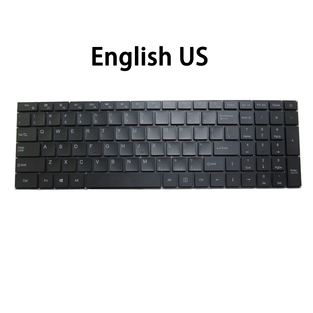 English US Laptop Keyboard For Ninkear A15 Plus With Backlit Black New